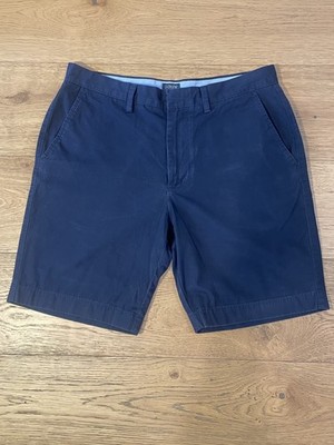 J Crew Gramercy Cotton Navy Flat Front Bermuda Shorts 32W Prep School Uniform