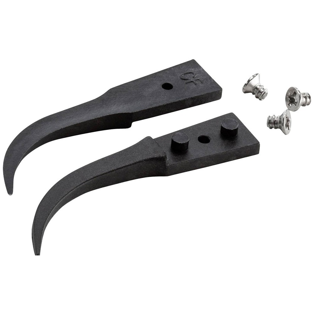 Ideal Tek Tweezers Replacement Tips, 40mm, ESD, Carbon Fibre, 1 Pair