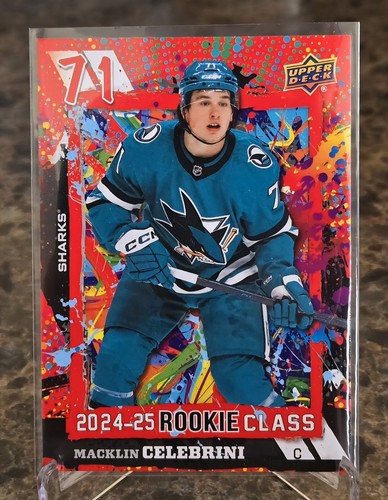 2024-25 Upper Deck Extended Series - Encore Macklin Celebrini E-8 SJ