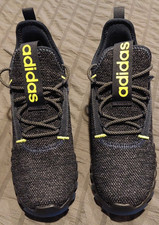 Boys Adidas Kaptir 3.0 Running Shoes size 7 Slime Bright/Blue/Black -Shelf