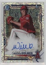 2021 Bowman Chrome Prospects Speckle Refractor 67/299 William Holmes Auto ff8