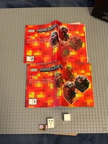 Lego Minecraft Micro World 21106 The Nether Ghast & Zombie Pigman Micromobs