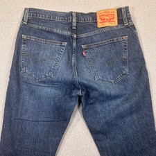 Levis 511 Slim Fit Jeans Mens 36x32 34x32 Dark Wash Blue Stretch Denim Pants