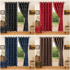 Tende metalliche motivo damascato lamina stampata oscurante termico tende pronte all'uso