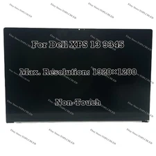 13.4" WUXGA Dell XPS 13 9345 LCD LED Screen Non-Touch Panel 1920×1200 Display