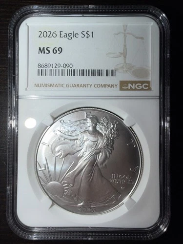 2026 (W) $1 1-oz American Silver Eagle NGC MS69 Brown Label