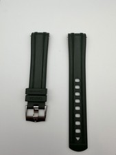 Original Omega 20mm For Seamaster Diver 300 42mm Watch GREEN Rubber Band Strap