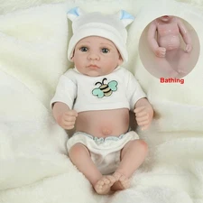 Full Body Soft Vinyl Silicone Reborn Baby Dolls Realistic Newborn Doll Boy Toys