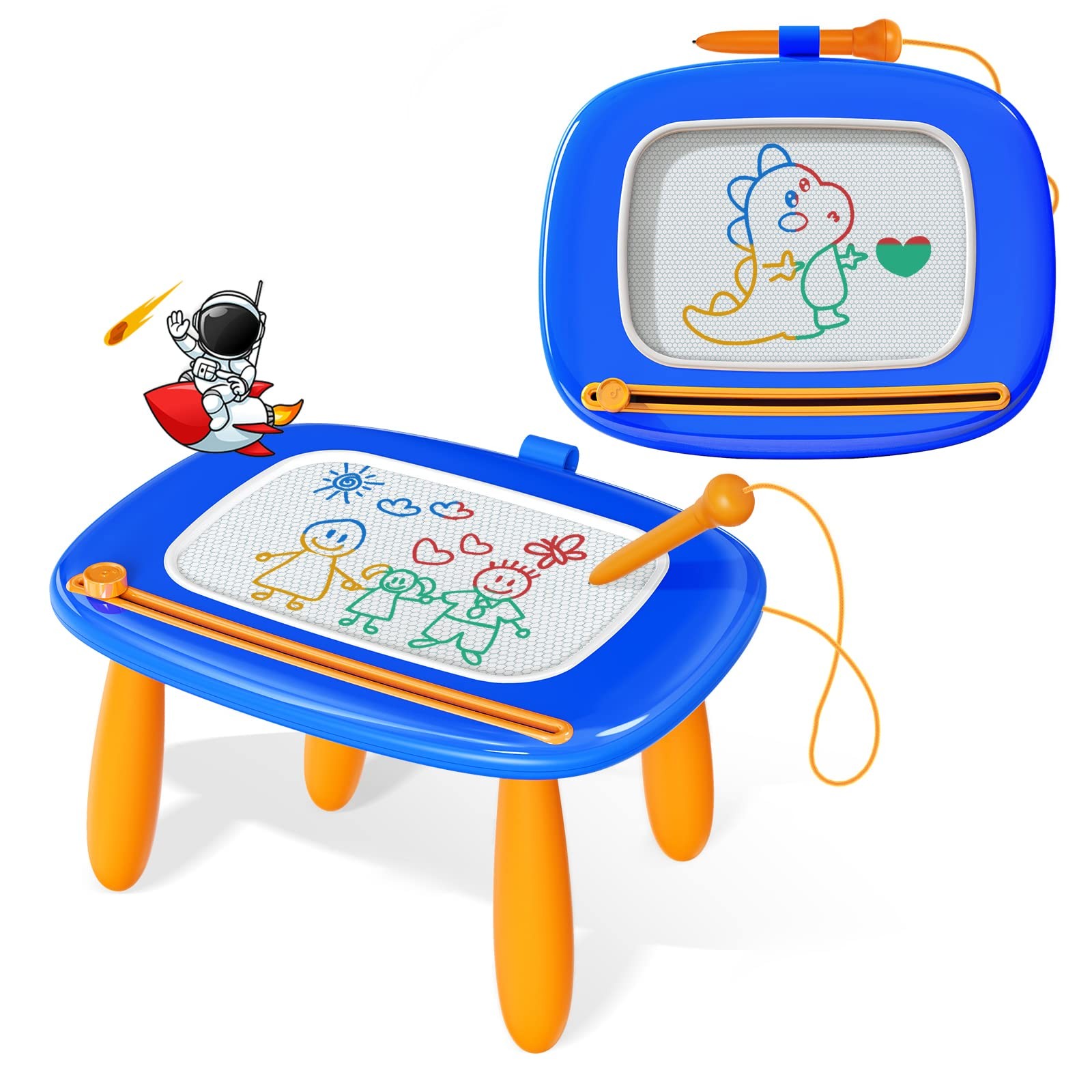 Kikidex Magnetic Drawing Board for 1-3 Year Old Kids Boy Toys for Toddlers
