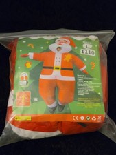 Red Inflatable Santa Claus Costume Blow up Santa Costume Cosplay Party Hallow...