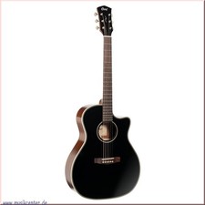 Cort Westerngitarre, Essence GA4, Black Top Semi Gloss, Preamp - schwarz