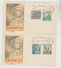 Spain 1969  2 FDC  Tourism issues  good condition