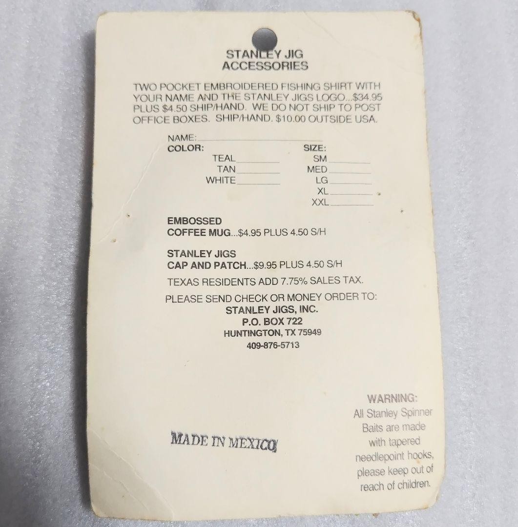 Stanley Vibra Shaft Spinnerbait 1/2oz Double Willow Gold Color Vintage Ready - Image 3