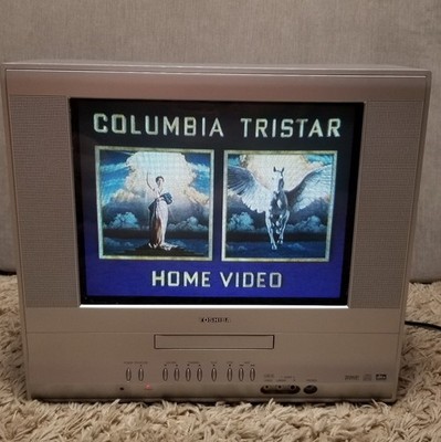 Toshiba 14'' MD14F51 TV DVD Combo Flat Screen CRT TV Retro Gaming NO REMOTE