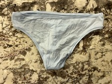 True Vintage Victoria's Secret 2014 Fabulous Soft Thong Panties Blue Medium