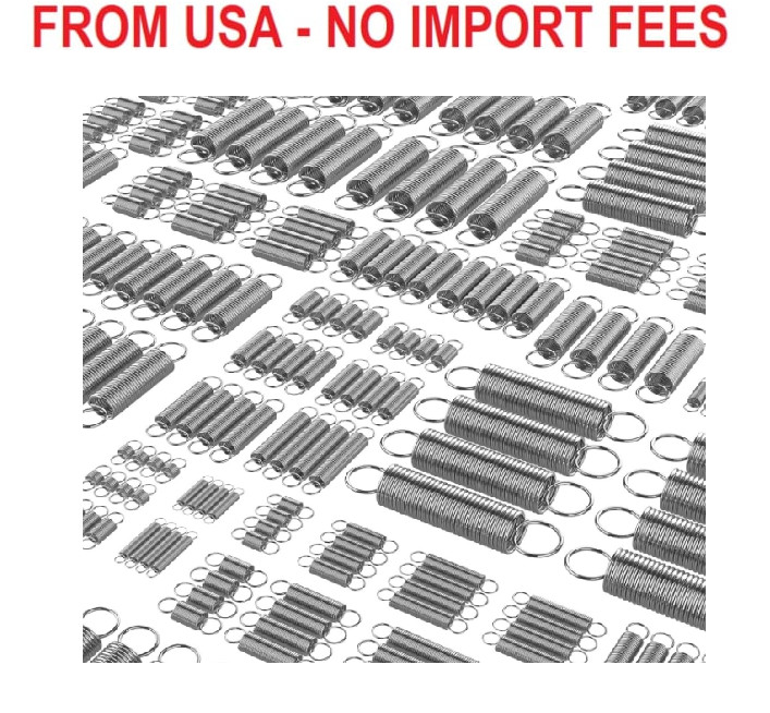 100 Pcs Extension Spring, 25 Different Sizes Extension Spring Assortment Kit, St
