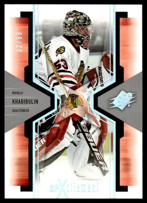 2006-07 SPx SPxcitement Spectrum Nikolai Khabibulin 32/99 Chicago Blackhawks