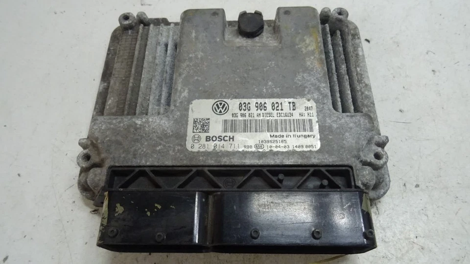 SKODA OCTAVIA (2004 > 2013) 1.9TDI DIESEL ENGINE CONTROL UNIT ECU 03G906021TB - Image 2 of 4