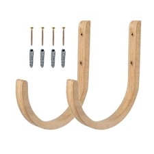 Yoga Mat Storage 2 Pieces Wooden with Screws Yoga Mat Wall Mount Storage