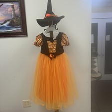 Girls' Hyde and Eek Boutique Fancy Witch Halloween Costume Hat Sz Small