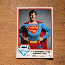 Superman 1978 DC Card # 1  DC Topps Rare 1st Series No 1 The Man of Steel 💥
