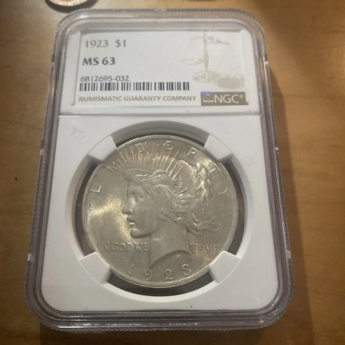 1923 Ms 63 Peace Dollar