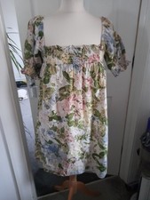 Urban Outfitters Floral Printed Tunic Mini Dress Smal Women's bohemian style