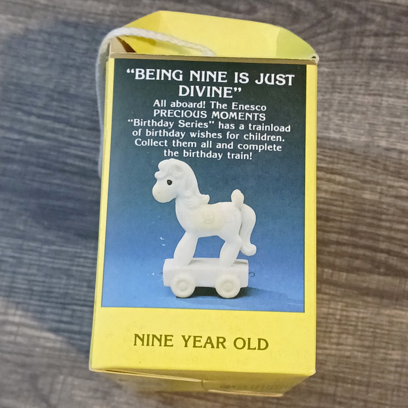 Precious Moments Birthday Series Nine Is Just Divine Horse Figurine 1991 Boxed