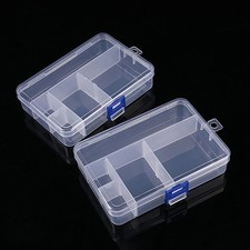 Transparent Plastic Storage Jewelry Box Container For Earrings Ring Necklace A3
