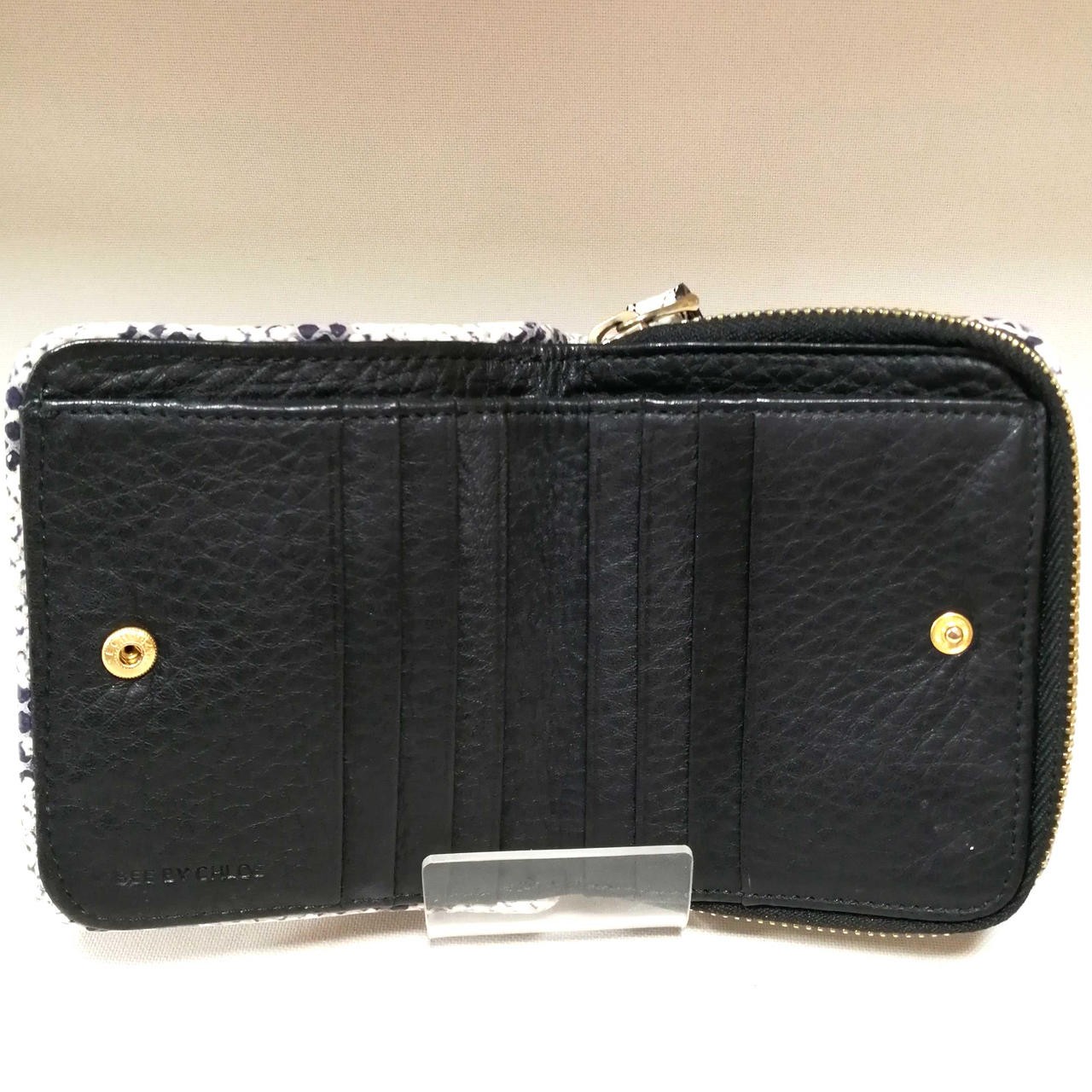Bi Fold Wallet Model Black Python Pattern SEE BY … - image 5