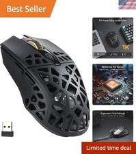 Tri-Mode Wireless Gaming Mouse 79g Honeycomb Design 8000 DPI 6 Buttons
