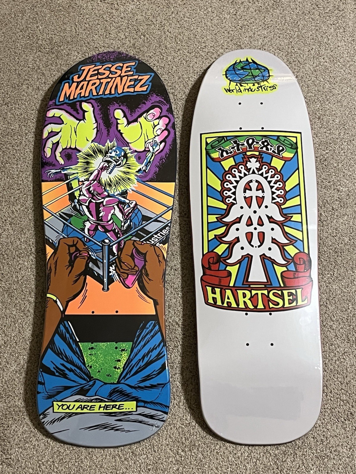 World Industries Jesse Martinez & Jeff Hartsel Reissue Decks