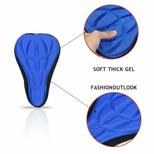 Fahrrad 3D Gel Sattel Sitzbezug Fahrrad Silikon Weich Komfort Pad Kissen Gepolstert - Bild 3 von 16