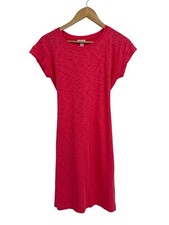 J Crew Tie Back Pink 100% Cotton T-shirt Dress XS