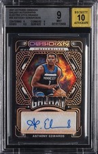 2021-22 PANINI OBSIDIAN GALAXY AUTO EE ORANGE ANTHONY EDWARDS /35 BGS 9