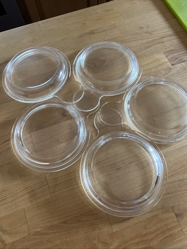 5 Coperchi di ricambio in vetro trasparente Pyrex P-150-C per ciotole Grab-It