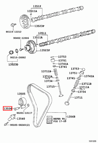 Genuine Chaser JZX101 JZX100 1JZ GE 2JZ Timing Belt Tensioner Pulley Bolt - Picture 12 of 20