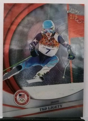 2026 Topps Chrome U.S. Winter Olympics #66 Ted Ligety Red Refractor /5     