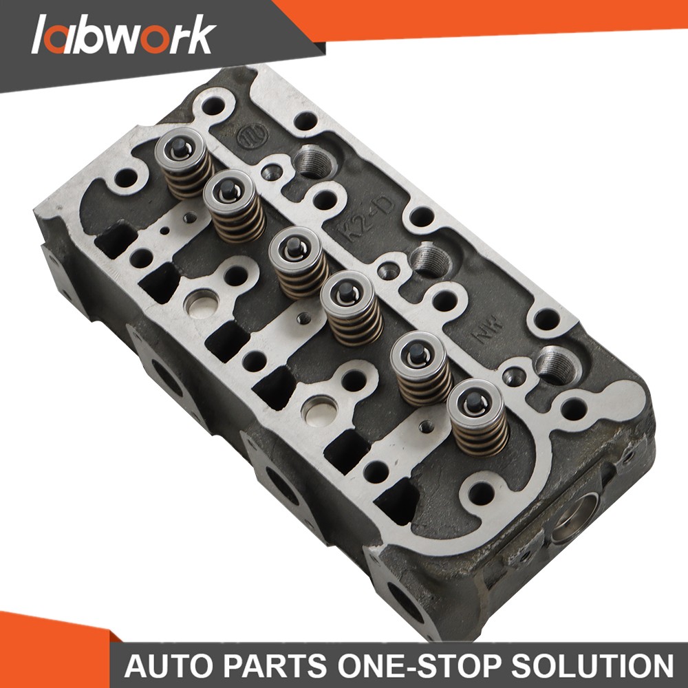 Labwork Complete Cylinder Head w/ Valves Full Gasket Set For Kubota D1005 Engine