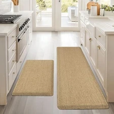 Kitchen Mats 2PCS Cushioned Anti-Fatigue Kitchen Mats for Floor Non Slip 