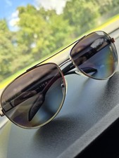 PRADA Linea Rossa SPS53P Pilot-style Sunglasses In A Black and Polarized Lenses