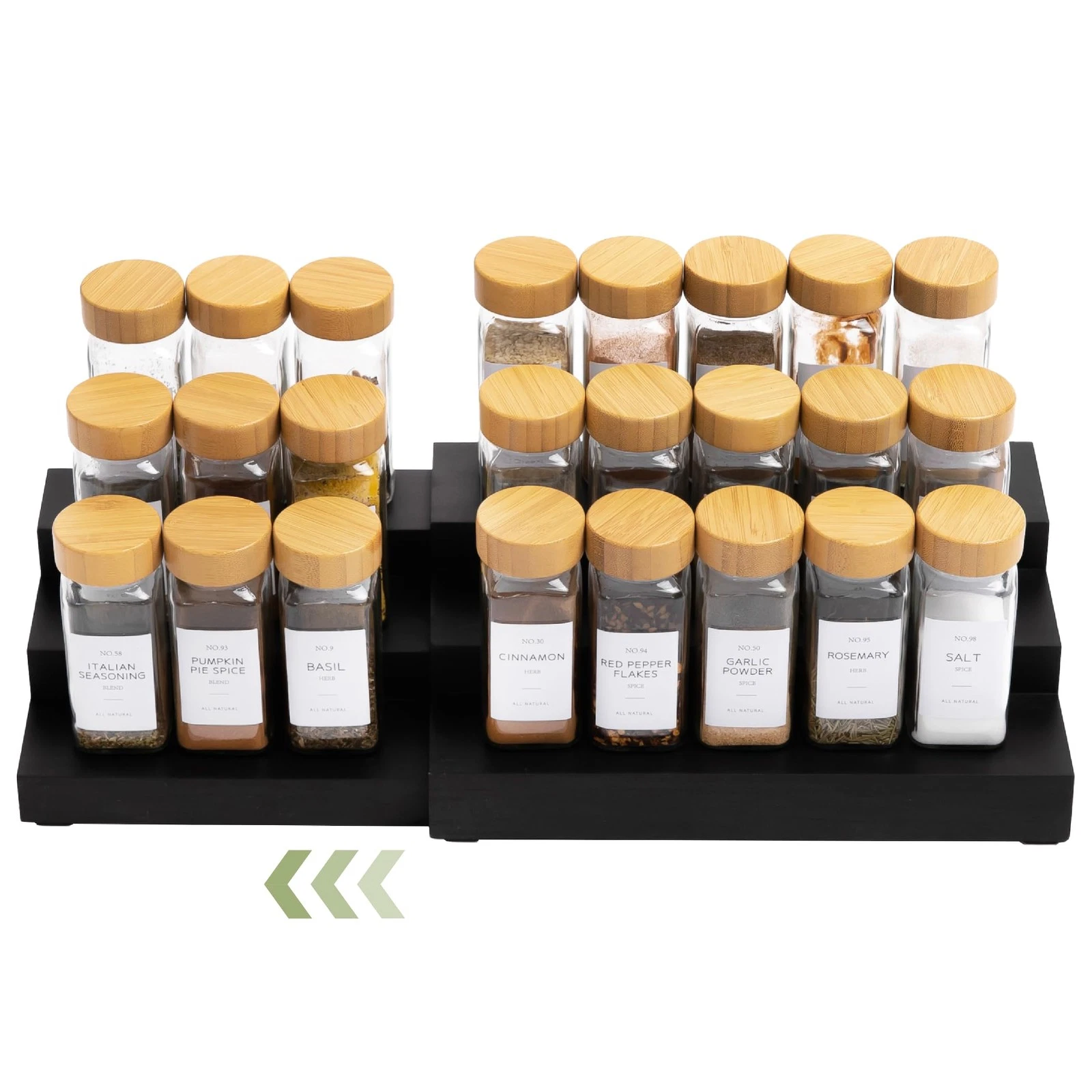 Expandable Spice Rack Organizer for Cabinet, 3-Tier Shelf for Spice Organizat...