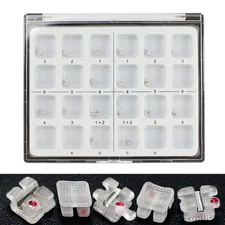 3M Clarity Type Orthodontic Ceramic Bracket Metal Slot Aesthetic Braces Roth 022