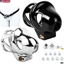 Male Chastity Cage device Head Breathable Chastity Lock ABS Stainless Steel USA