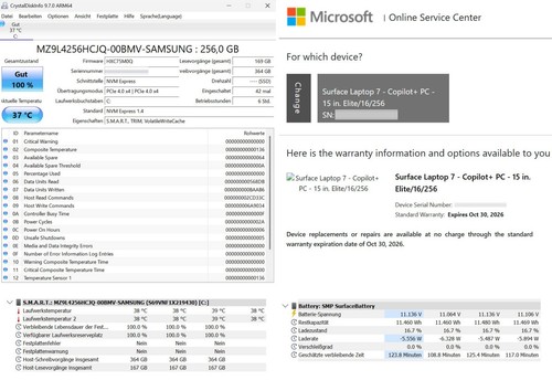 Microsoft Surface Laptop • 15” • 7. Edition • 16/256GB • ZHG-00005 • NEU - Afbeelding 2 van 2