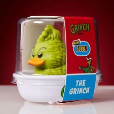 Collectible Vinyl Rubber Duck Figure, Official Dr Seuss Grinch
