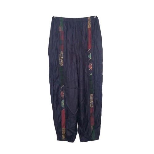 Staley Gretzinger Casual Pants Size S Navy Patchwo