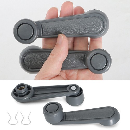 NEW PAIR Window Crank Lever Handle GRAY FOR Toyota Tacoma, T100, Pickup, Corolla - Picture 8 of 9
