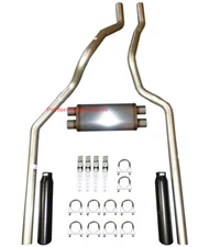 01-06 Chevrolet GMC Truck 6.0L / 8.1L Mandrel Dual Exhaust w/ 18" MaxFlow