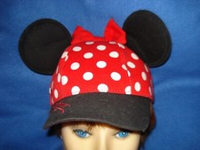Walt Disney World Minnie Mouse Ears Polka Dot Girls Baseball Hat Cap Youth Size